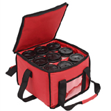 PK-18A: Beverage Delivery Bags with 3 Cup Holder Bags Holds up to 9 Coffee Cups, Drinking Delivery Bag