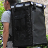 PK-86V: Insulated hot delivery bag, thermal takeaway backpacks, keep food hot, 16" L x 13" W x 24" H
