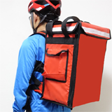 PK-33A: Drinking takeaways, avoid food spilling, small pizza delivery backpacks, 13" L x 9" W x 18" H
